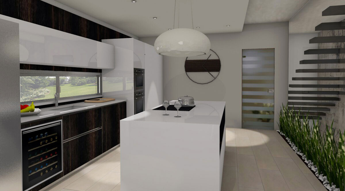 Progettazione cucina e zona living a Caserta